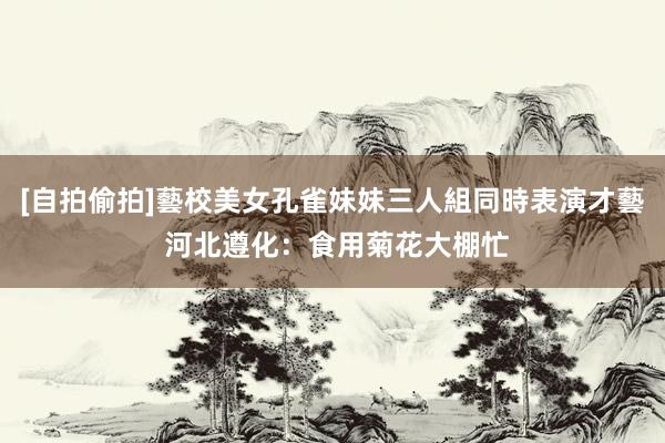 [自拍偷拍]藝校美女孔雀妹妹三人組同時表演才藝 河北遵化：食用菊花大棚忙