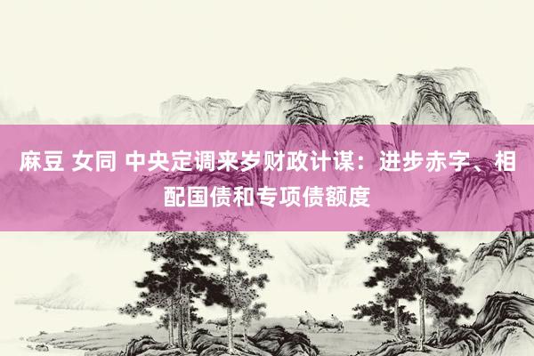 麻豆 女同 中央定调来岁财政计谋：进步赤字、相配国债和专项债额度