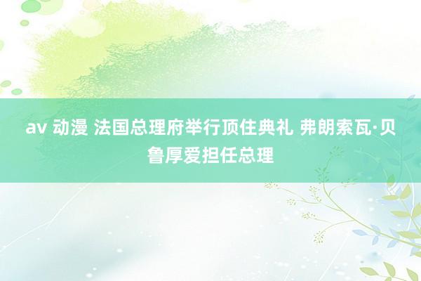 av 动漫 法国总理府举行顶住典礼 弗朗索瓦·贝鲁厚爱担任总理