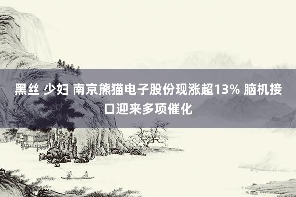 黑丝 少妇 南京熊猫电子股份现涨超13% 脑机接口迎来多项催化