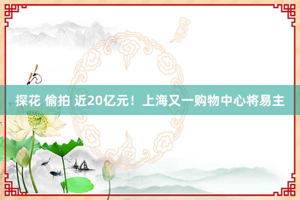 探花 偷拍 近20亿元！上海又一购物中心将易主