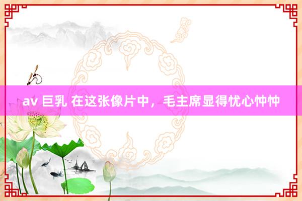 av 巨乳 在这张像片中，毛主席显得忧心忡忡
