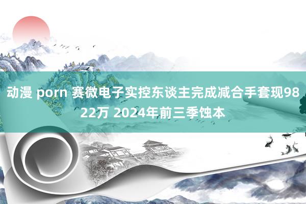动漫 porn 赛微电子实控东谈主完成减合手套现9822万 2024年前三季蚀本