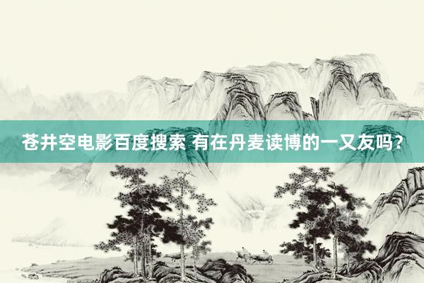苍井空电影百度搜索 有在丹麦读博的一又友吗？