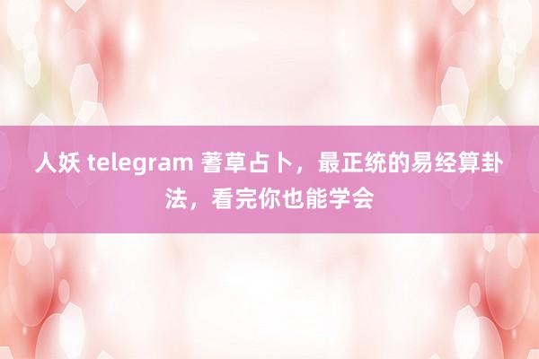 人妖 telegram 蓍草占卜，最正统的易经算卦法，看完你也能学会