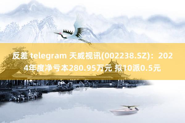 反差 telegram 天威视讯(002238.SZ)：2024年度净亏本280.95万元 拟10派0.5元