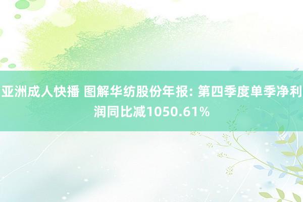亚洲成人快播 图解华纺股份年报: 第四季度单季净利润同比减1050.61%