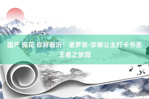 国产 探花 你好临沂！诺罗敦·珍娜公主打卡书圣王羲之故园